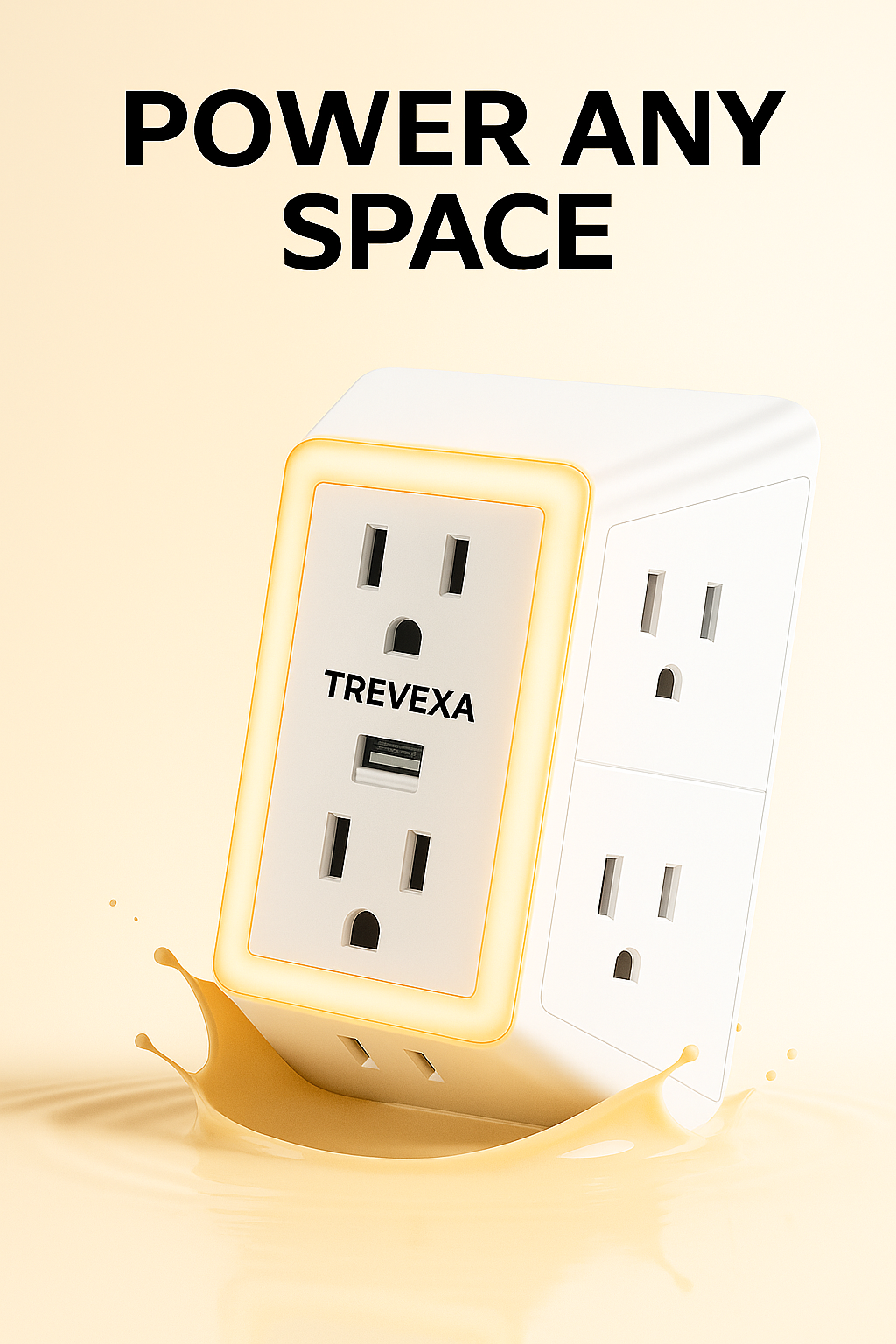 9 in 1 Multi Plug Outlet Surge Protector