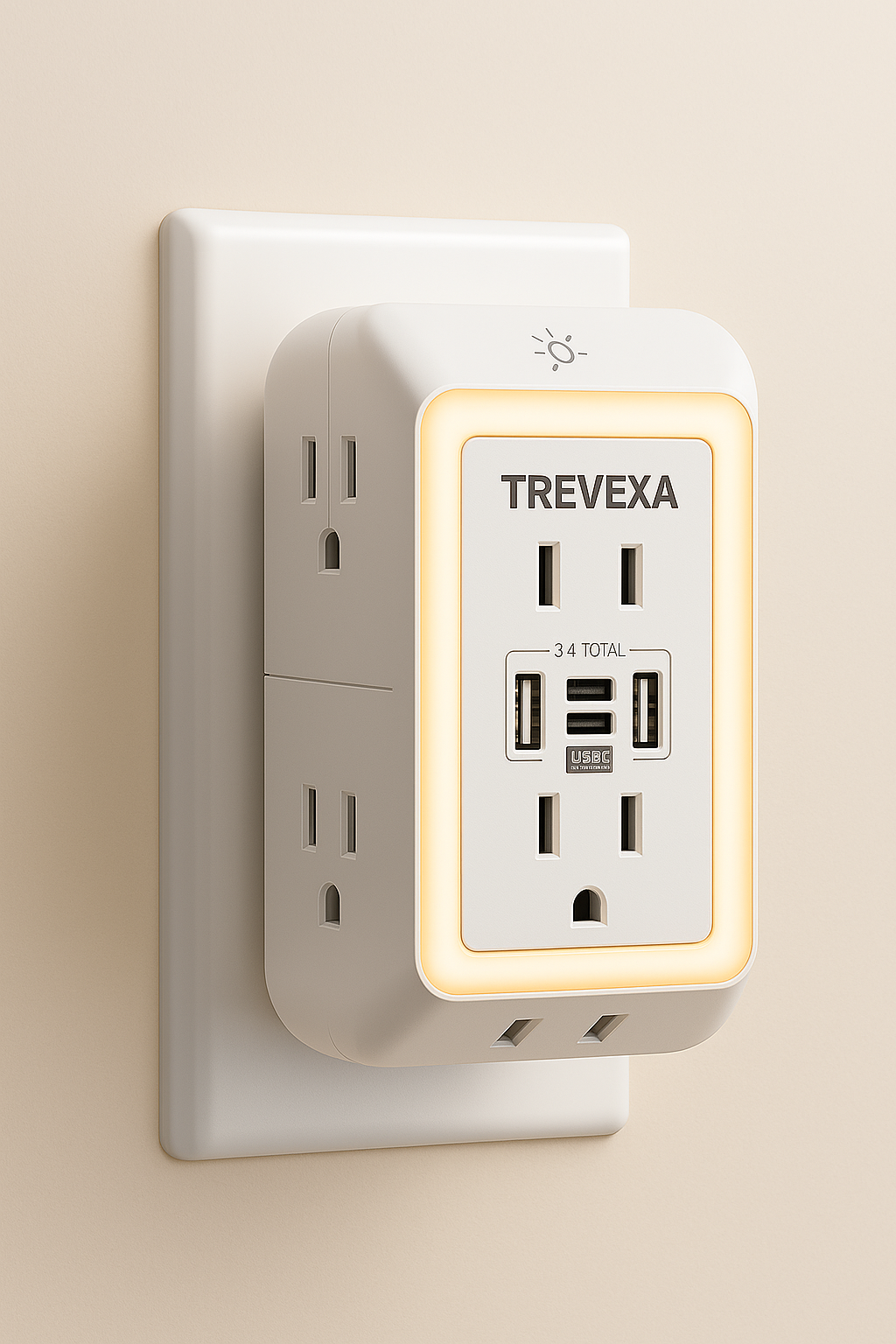 9 in 1 Multi Plug Outlet Surge Protector